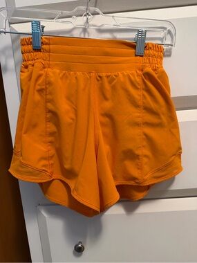 lululemon athletica Orange Athletic High-Waist Short- Hottie Hots!!